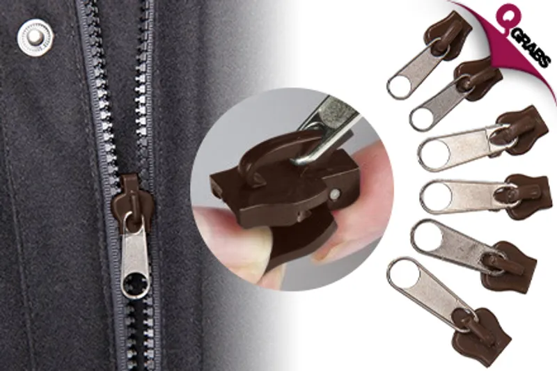 From QR19 Fix It In a Flash with a Pack of 6 Reusable Instant Zippers! (Up to QR50 Value)